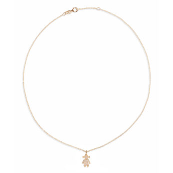 Atelier Wieland Diamant-Halskette 'Girl' in Gelbgold 750 KN71850Y