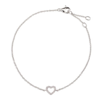 Atelier Wieland Diamantschmuck Armband Herz in Weißgold 750 – QYU996409-W