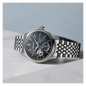 Alternative view of Seiko Presage Open Heart Automatik SPB527J1 – Ai-iro Japan Blue