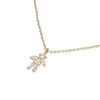 Alternative view of Baby-Girl Collier in Gelbgold 750/- mit Diamanten