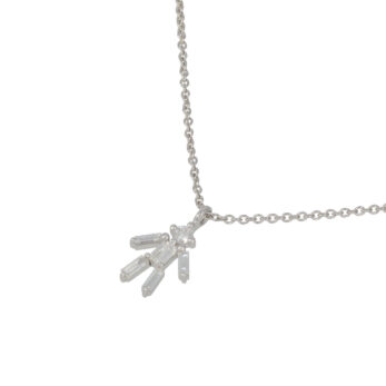Alternative view of Baby-Boy Collier in Weissgold 750/- mit Diamanten