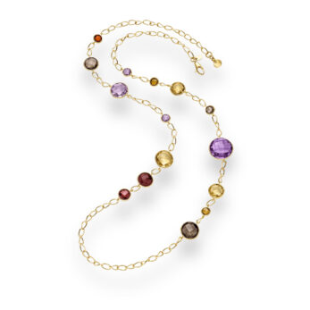 Elaine Firenze Farbstein Collier 10 33333C in Gold 585