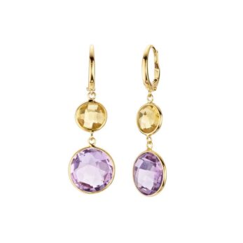 Elaine Firenze Farbstein Ohrhänger 10 33333E in Gold 585